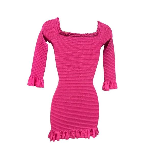 Caroline Constas Tilly Dress in Fushia NWT Size Small - Picture 8 of 11